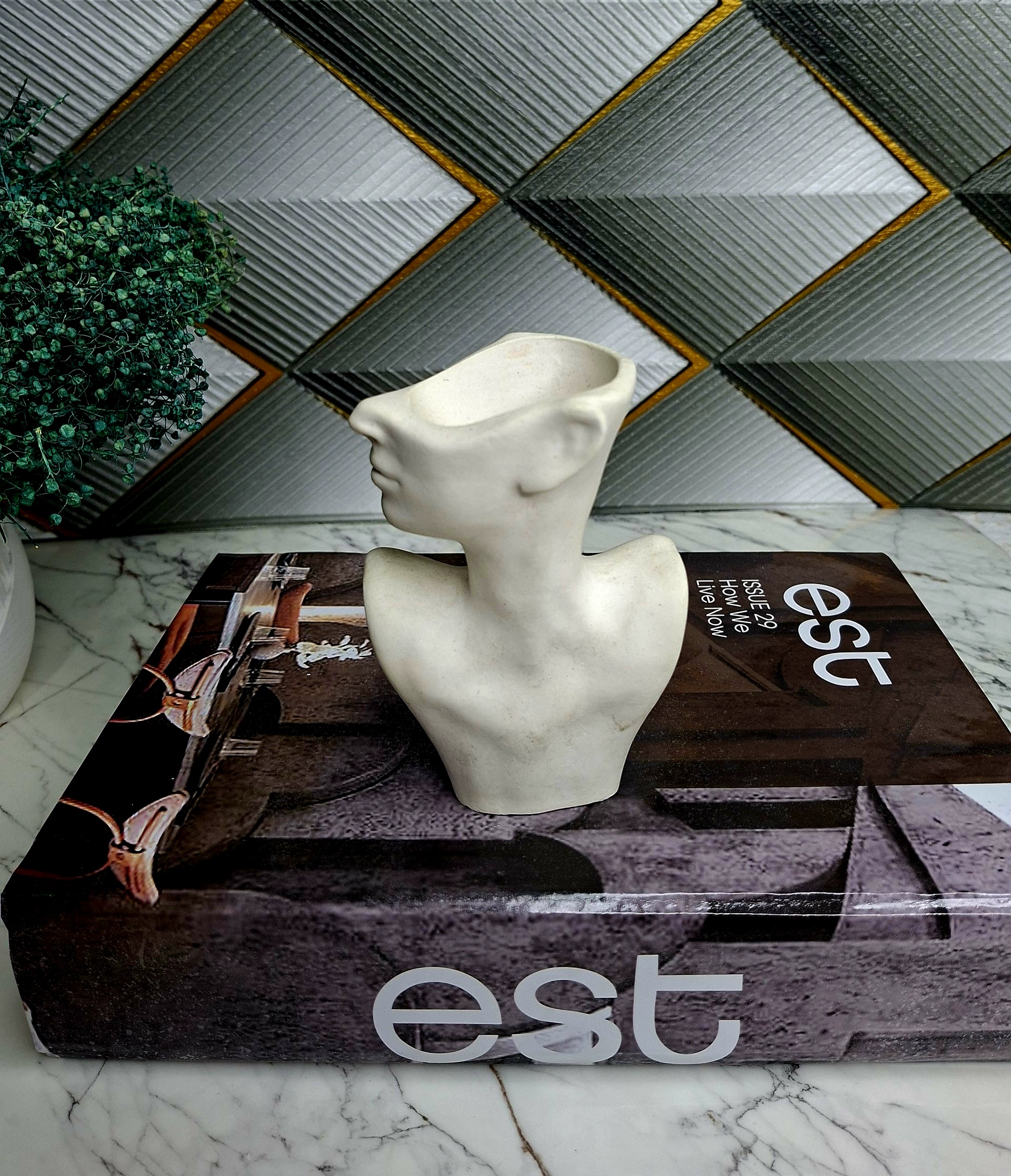 قالب سیلیکونی گلدان نیم رخ