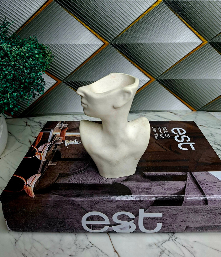 قالب سیلیکونی گلدان نیم رخ