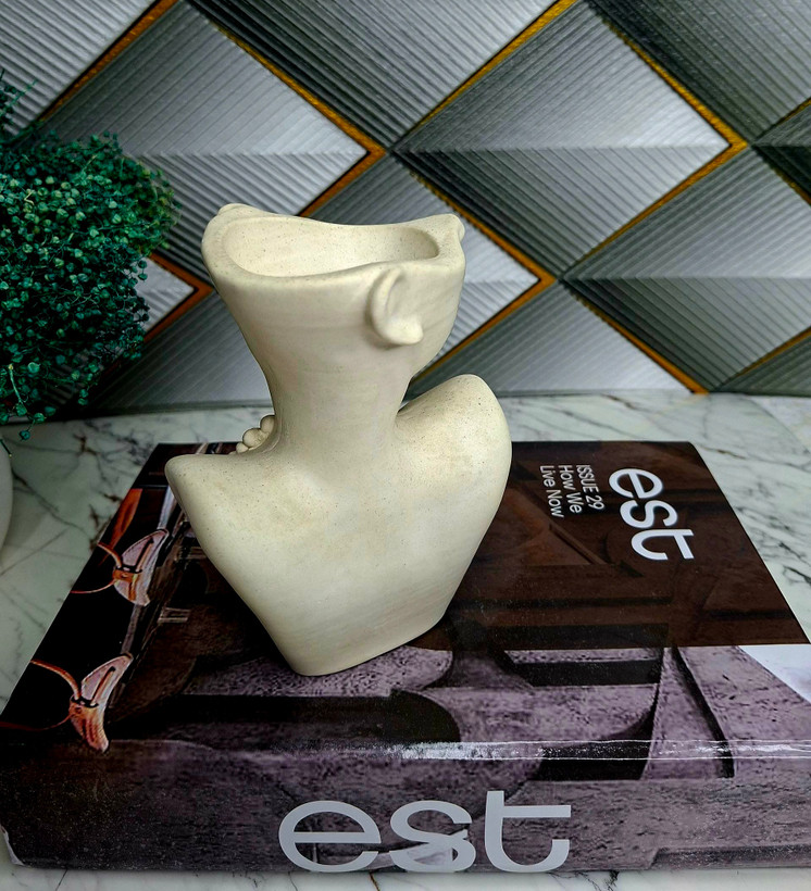 قالب سیلیکونی گلدان نیم رخ