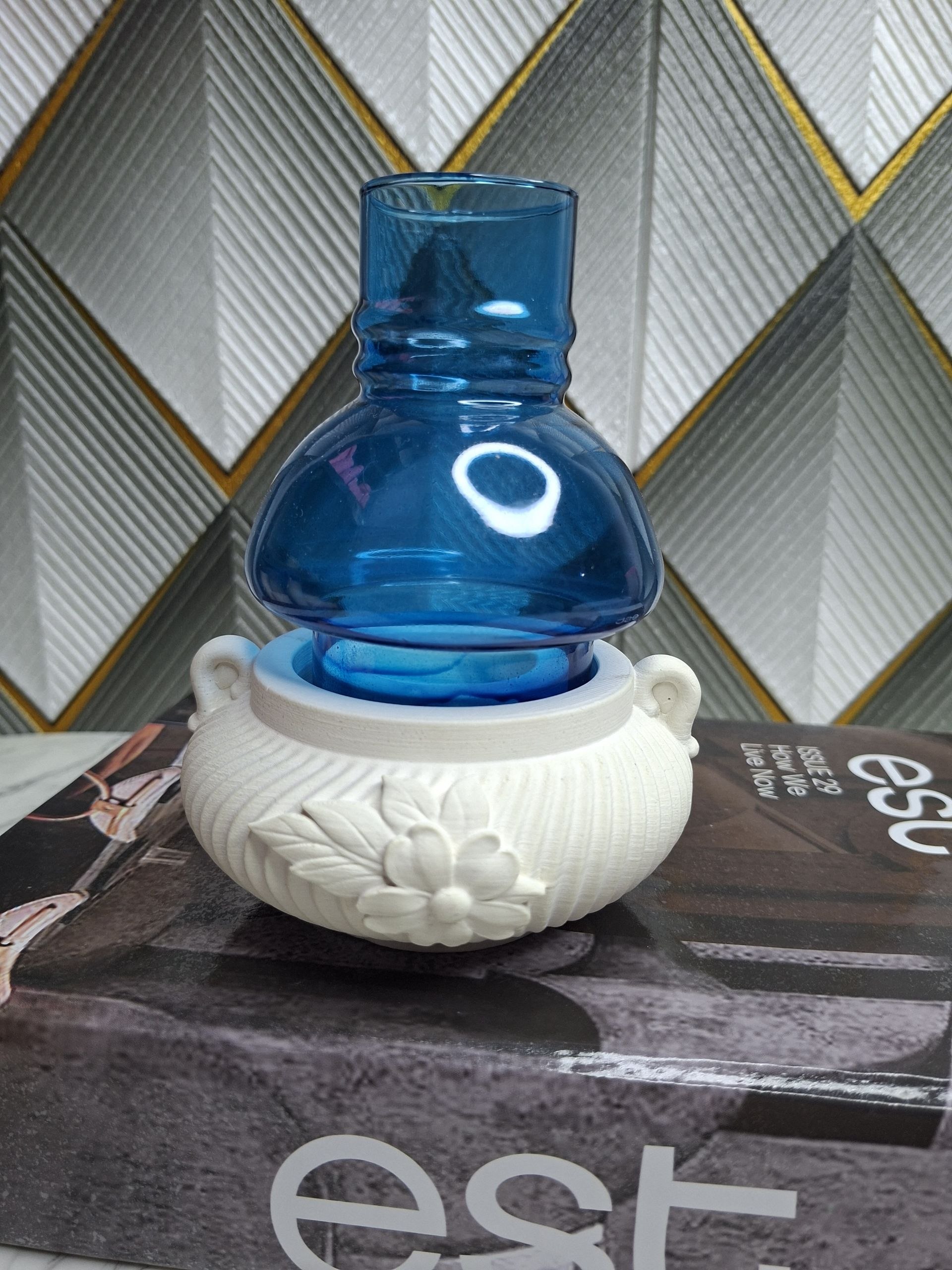 قالب سیلیکونی چراغ وارمری گلدار